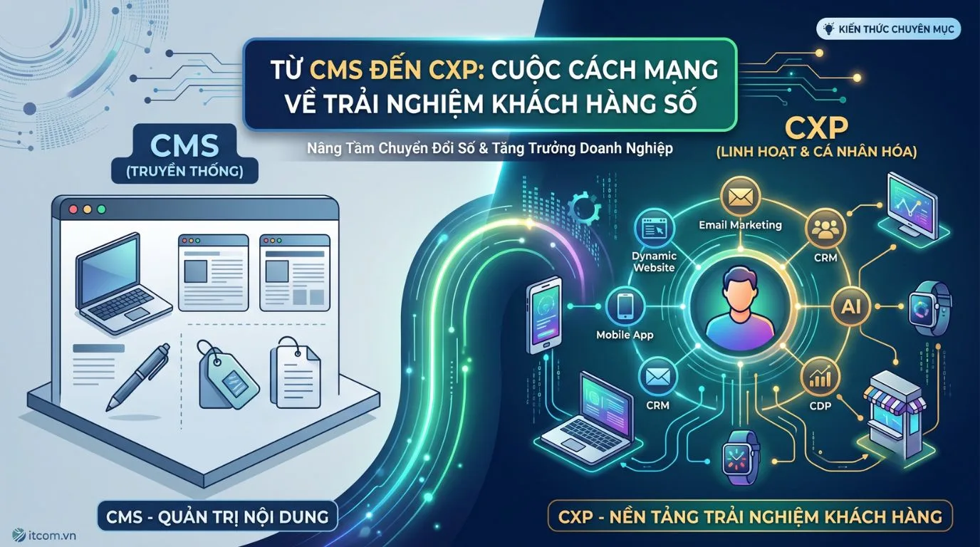 CXP là gì? So sánh khác biệt giữa CXP, CMS và CDP